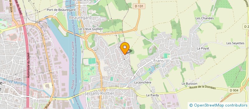 localisation de l'entreprise VEDAN à JASSANS-RIOTTIER