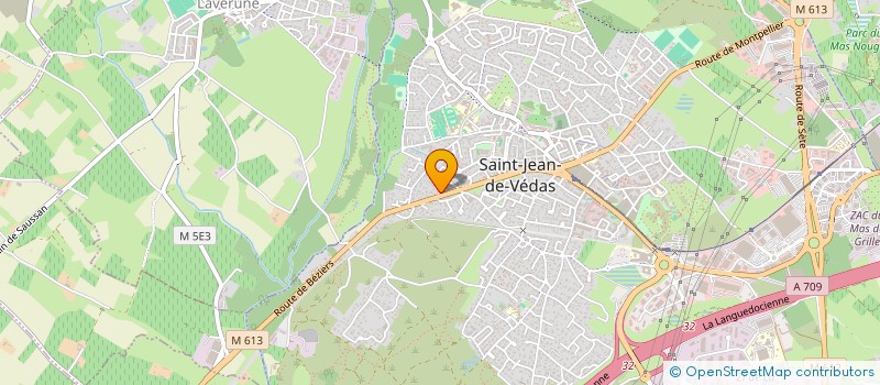 localisation de l'entreprise VEDAS AUTO à SAINT-JEAN-DE-VEDAS