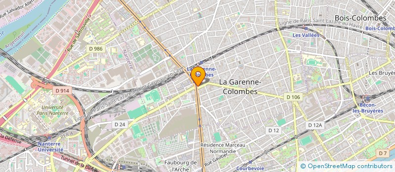 localisation de l'entreprise VEDAYA à LA GARENNE-COLOMBES