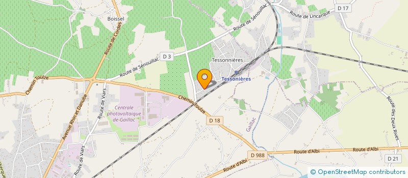 localisation de l'entreprise VEDELEC E.L. à GAILLAC