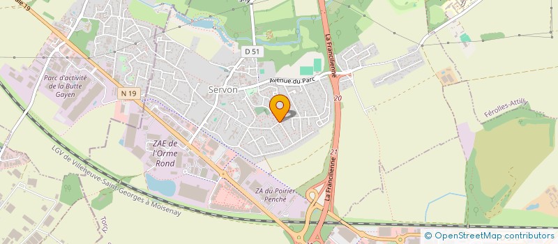 localisation de l'entreprise VEDEOR  SERVON