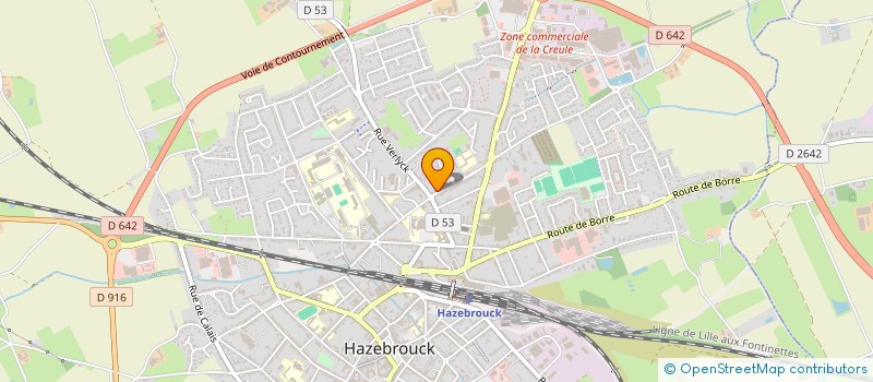 localisation de l'entreprise VEDETTE  HAZEBROUCK