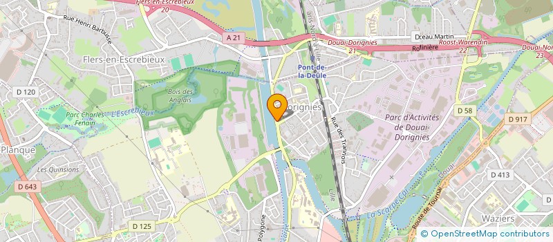 localisation de l'entreprise VEDETTE TOURISTIQUE DES HAUTS DE FRANCE à DOUAI