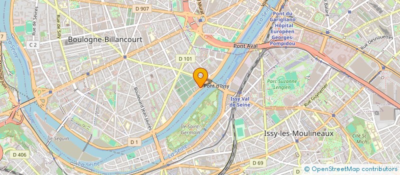 localisation de l'entreprise VEDETTES DE LA SEINE à BOULOGNE-BILLANCOURT