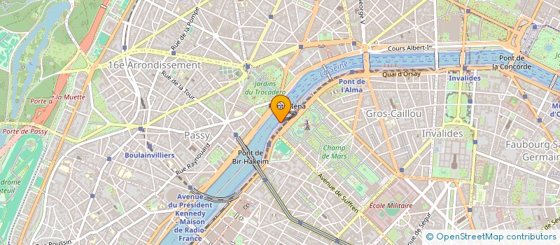 localisation de l'entreprise VEDETTES DE PARIS à PARIS