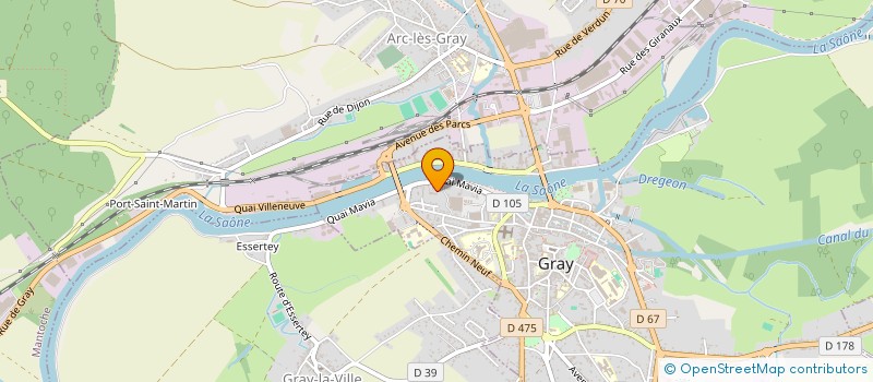 localisation de l'entreprise VEDETTES DU VAL DE SAONE à GRAY