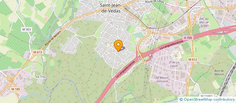 localisation de l'entreprise VEDIMMO à SAINT-JEAN-DE-VEDAS