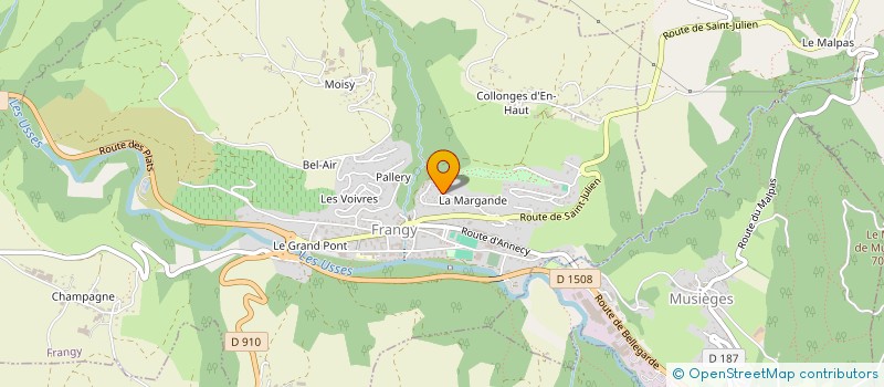 localisation de l'entreprise VEDINE  FRANGY