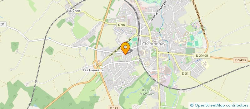 localisation de l'entreprise VEDIS à CHANTONNAY