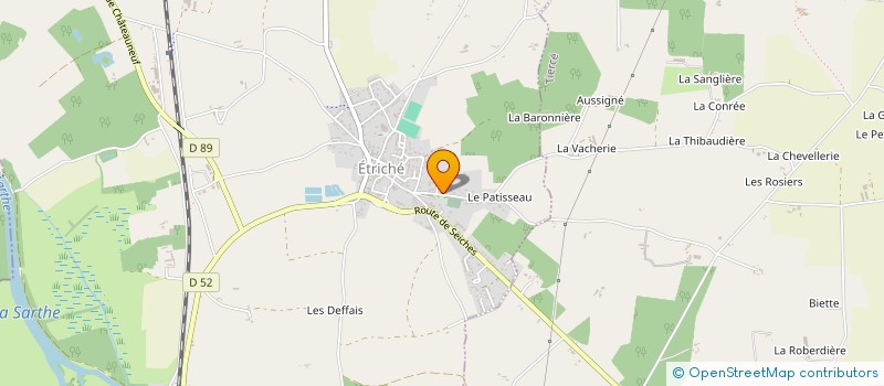 localisation de l'entreprise VEDIS  ETRICHE