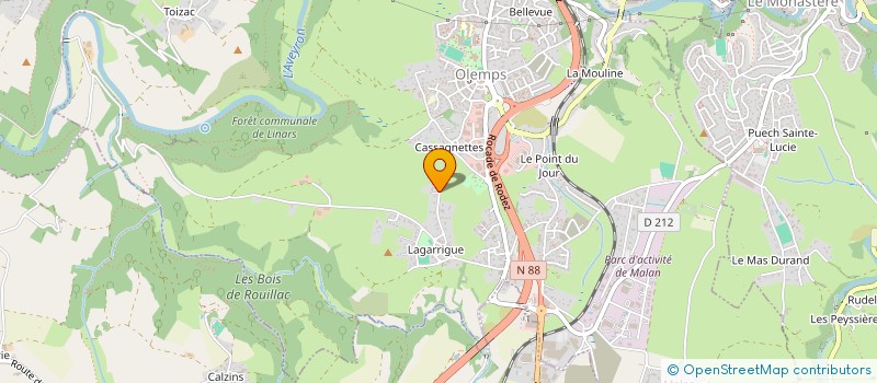 localisation de l'entreprise VEDOM PATRIMOINE  OLEMPS