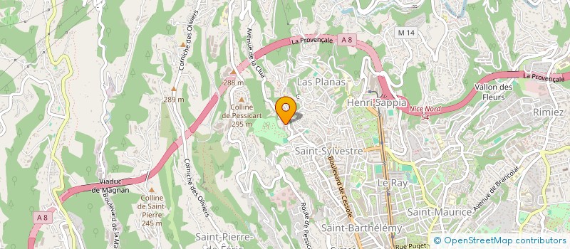 localisation de l'entreprise VEDRINES à NICE