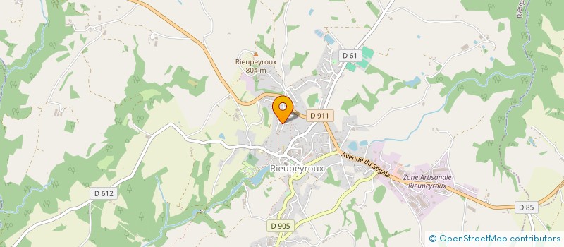 localisation de l'entreprise VEDRINES FILS à RIEUPEYROUX