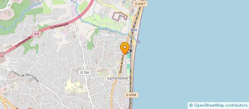 localisation de l'entreprise VEENAAS à ANTIBES