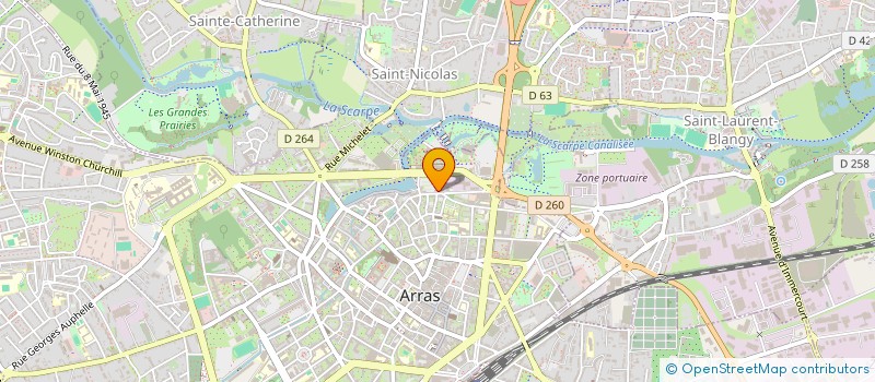localisation de l'entreprise VEESUAL MEDIA à ARRAS