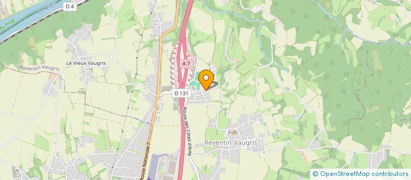 localisation de l'entreprise VEETOO CONSULTING à REVENTIN-VAUGRIS