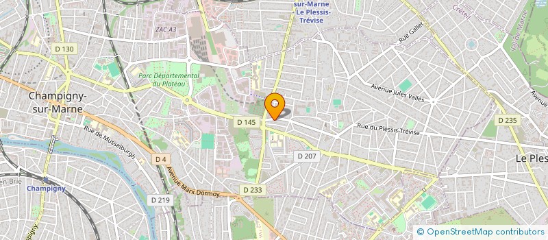 localisation de l'entreprise VEF INVEST à CHAMPIGNY-SUR-MARNE