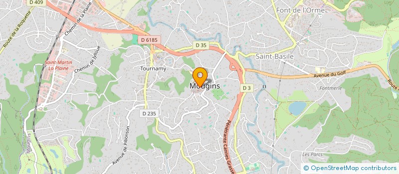 localisation de l'entreprise VEG DIFFUSION à MOUGINS