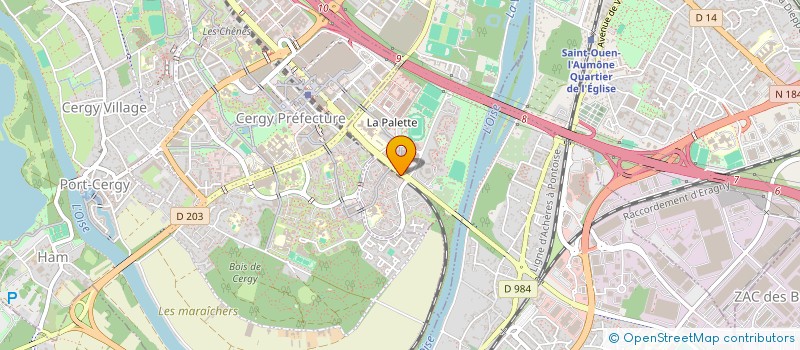 localisation de l'entreprise VEGA à CERGY