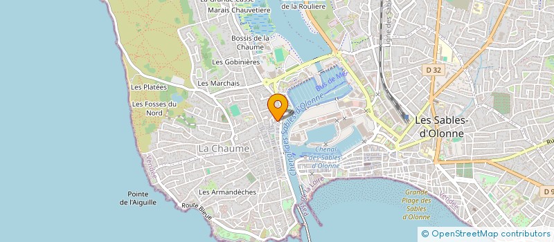 localisation de l'entreprise VEGA à LES SABLES D'OLONNE