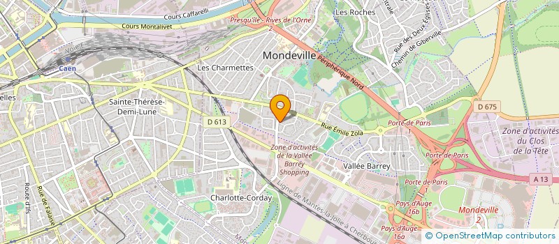 localisation de l'entreprise VEGA à MONDEVILLE