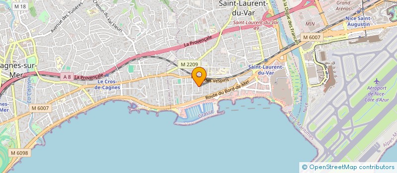 localisation de l'entreprise VEGA à SAINT-LAURENT-DU-VAR