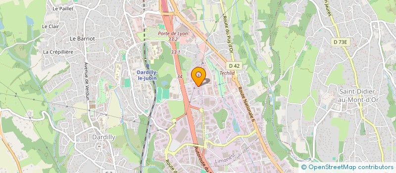 localisation de l'entreprise VEGA  DARDILLY