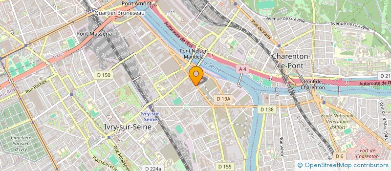 localisation de l'entreprise VEGA à IVRY-SUR-SEINE