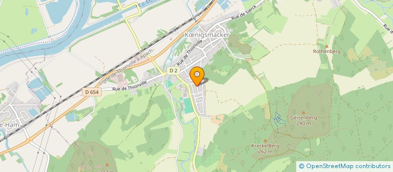 localisation de l'entreprise VEGA à KŒNIGSMACKER