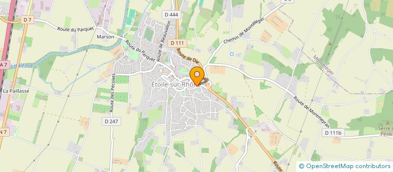 localisation de l'entreprise VEGA  ETOILE-SUR-RHONE