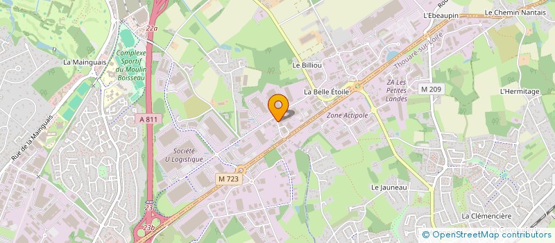 localisation de l'entreprise VEGA  CARQUEFOU