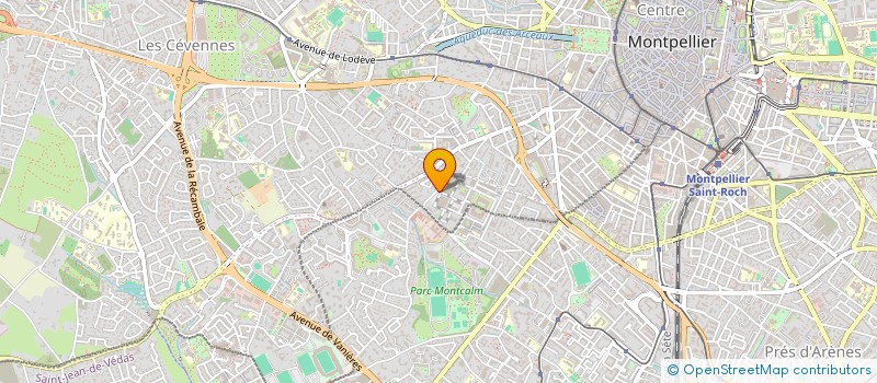 localisation de l'entreprise VEGA à MONTPELLIER