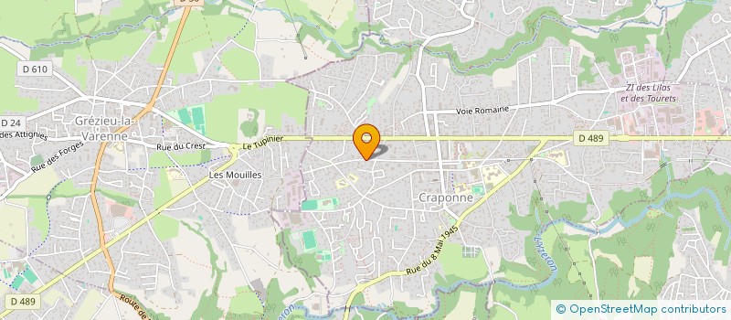 localisation de l'entreprise VEGA  CRAPONNE