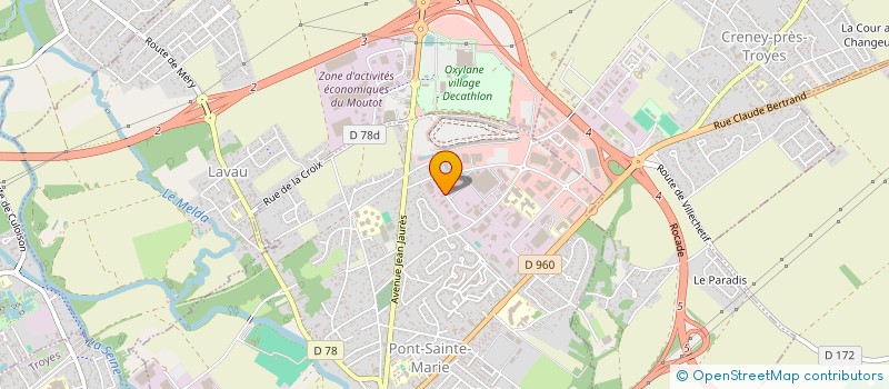 localisation de l'entreprise VEGA  PONT-SAINTE-MARIE