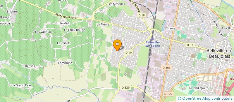 localisation de l'entreprise VEGA CONSEILS ET PRESTATIONS à BELLEVILLE-EN-BEAUJOLAIS