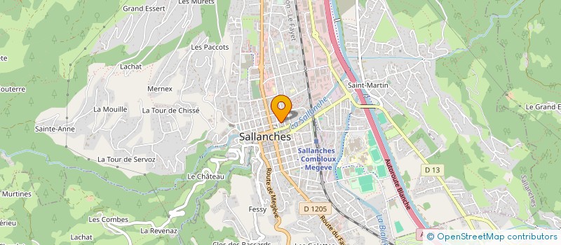 localisation de l'entreprise VEGA DISCOUNT  SALLANCHES