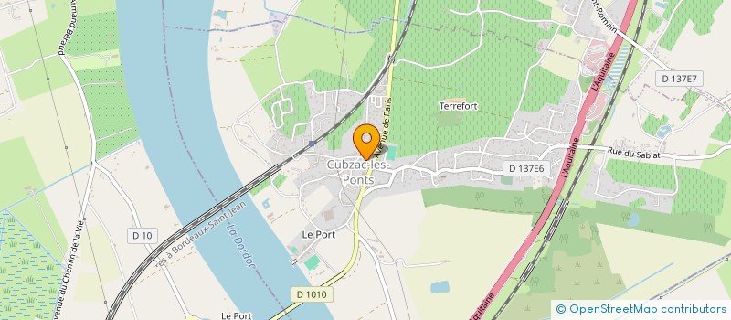 localisation de l'entreprise VEGA HOLDING  CUBZAC-LES-PONTS