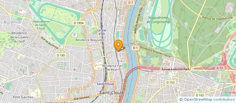 localisation de l'entreprise VEGA IMMO92 à SAINT-CLOUD