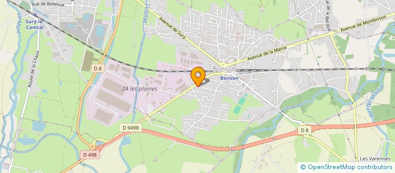 localisation de l'entreprise VEGA INVEST  BONSON