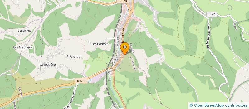 localisation de l'entreprise VEGA MOTO  LE MONTAT