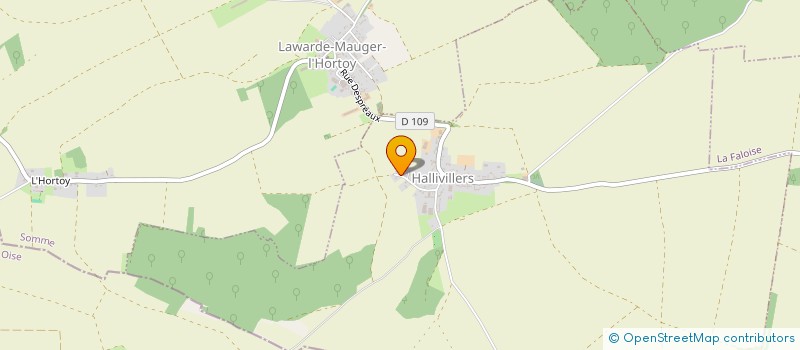 localisation de l'entreprise VEGA TRANS  HALLIVILLERS