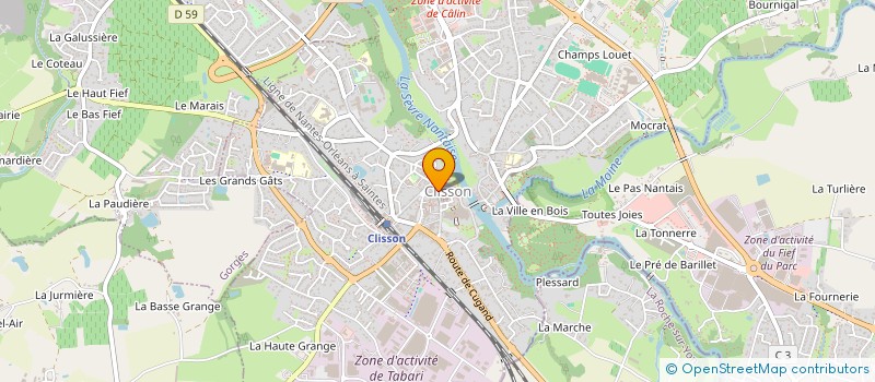 localisation de l'entreprise VEGA VETEMENTS  CLISSON