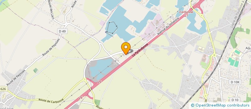 localisation de l'entreprise VEGALIS MIDI-PYRENEES  CARBONNE