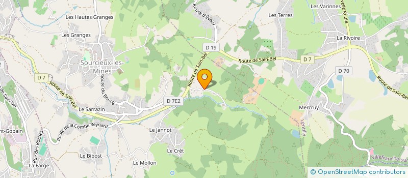 localisation de l'entreprise VEGAN TRUCK  SOURCIEUX-LES-MINES