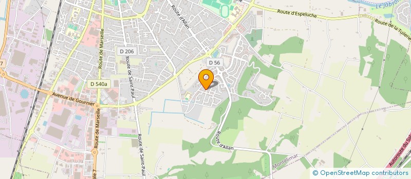 localisation de l'entreprise VEGAS à MONTELIMAR