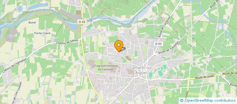 localisation de l'entreprise VEGASTONE  CAMARET-SUR-AIGUES