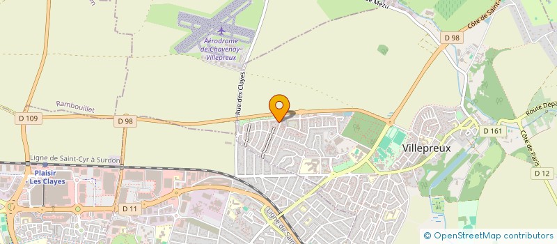 localisation de l'entreprise VEGATRANSPORT  VILLEPREUX