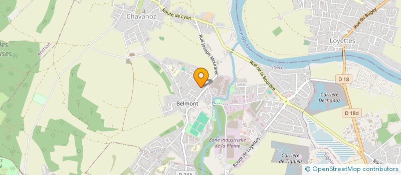 localisation de l'entreprise VEGEA  CHAVANOZ