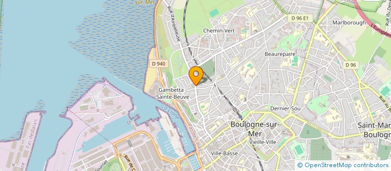 localisation de l'entreprise VEGECO à BOULOGNE-SUR-MER