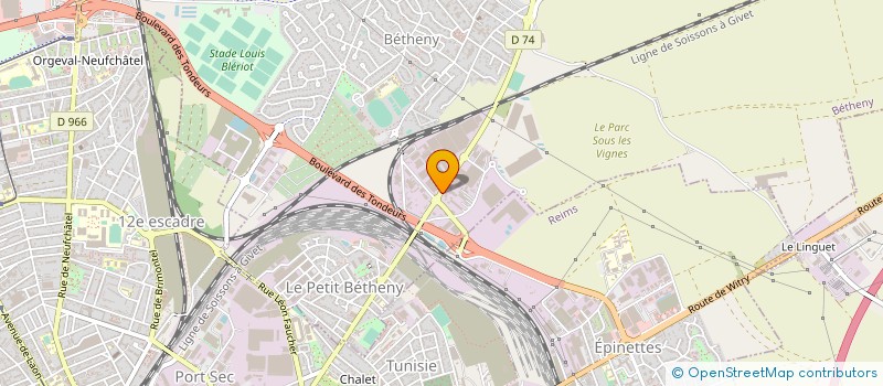 localisation de l'entreprise VEGEDIS à BETHENY